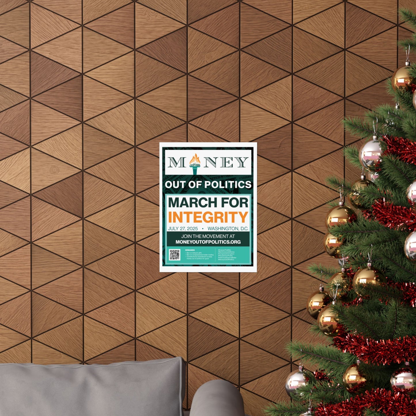 March for Integrity Matte Indoor Poster