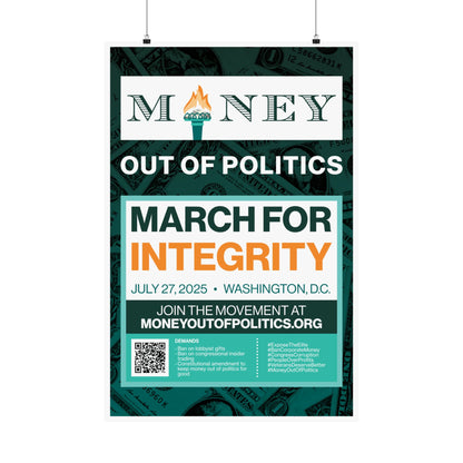 March for Integrity Matte Indoor Poster