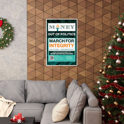 March for Integrity Matte Indoor Poster