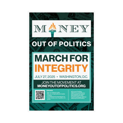 March for Integrity Matte Indoor Poster