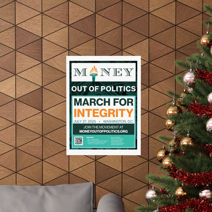 March for Integrity Matte Indoor Poster